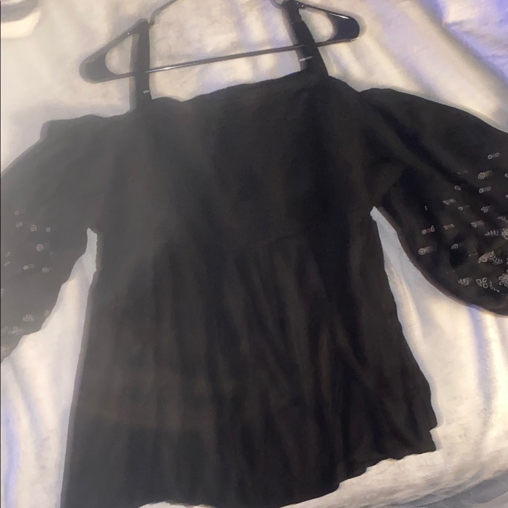 Torrid Black Off-Shoulder Blouse